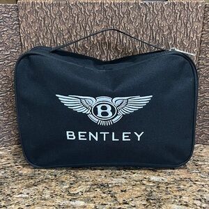 Bentley logo men’s Black multi use hand Bag, travel toiletry, etc